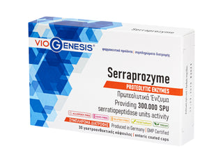 Serrapeptase/Serraprozyme 30 enteric coated caps